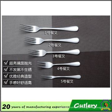 High Quality Stainless Steel Silver Coated Fork